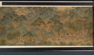 川の春祭り 作： Qing Dynasty Chinese School